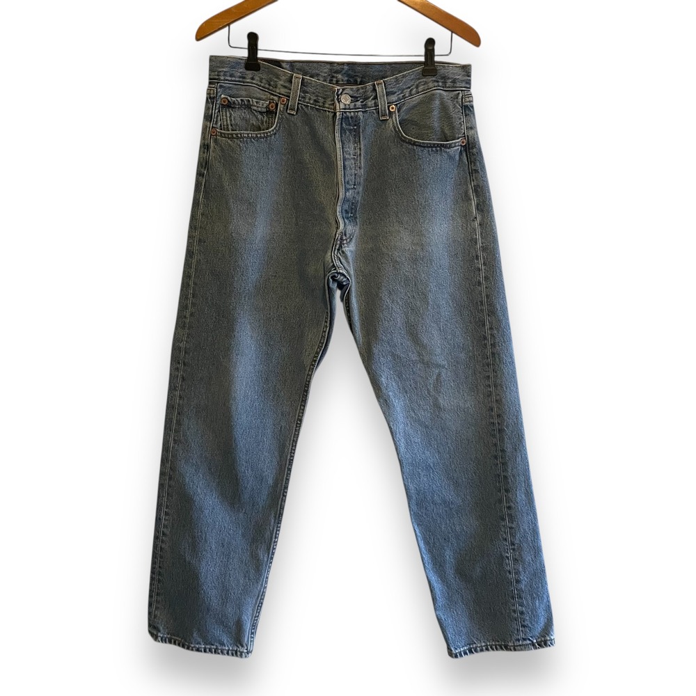 Levi's 501 Jeans Mens 34x29 Blue Button Fly Denim Classic Fit‎ Vintage 2002